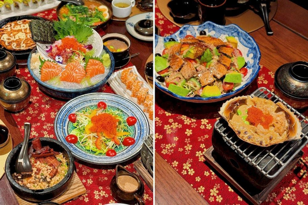 The menu at New Sake includes Japanese traditional food like grilled crab, Unadon (the grilled eel rice bowl) (Source: Nh&agrave; h&agrave;ng Nhật Bản New Sake)